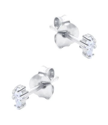 Beautiful CZ Crystal Silver Stud Earring STS-6238